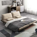 Soft Modern Home Furniture Hotel 3 seat Wood Frames Fabric Leather Living Room Folding Sofa Bed with Storage